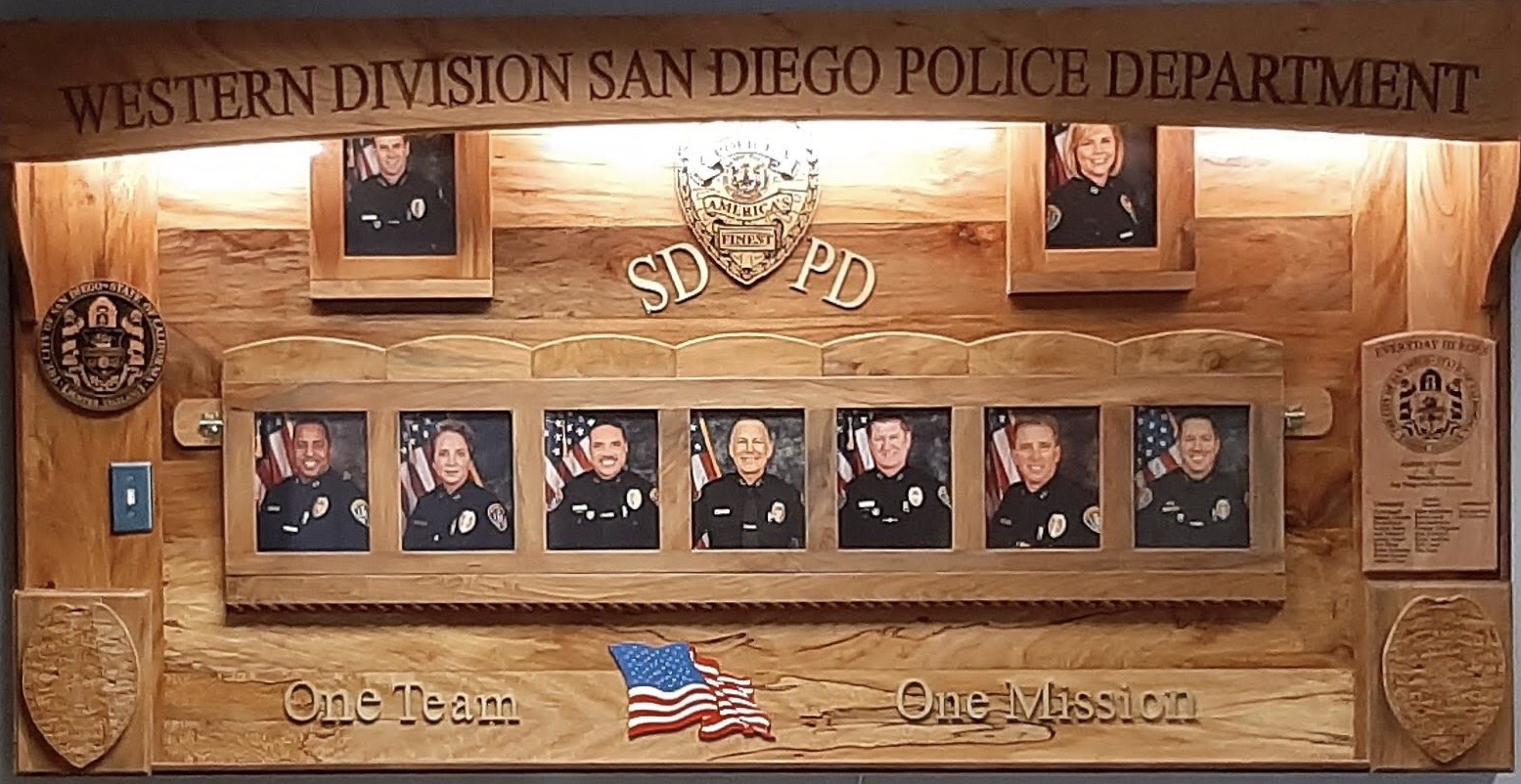SDPD Command Board – San Diego Fine Woodworkers