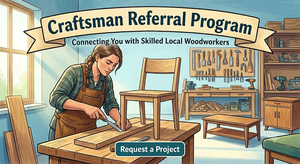 Craftsperson working on a chair