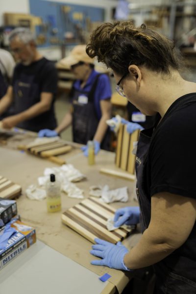 Finish to bring out the grain and color